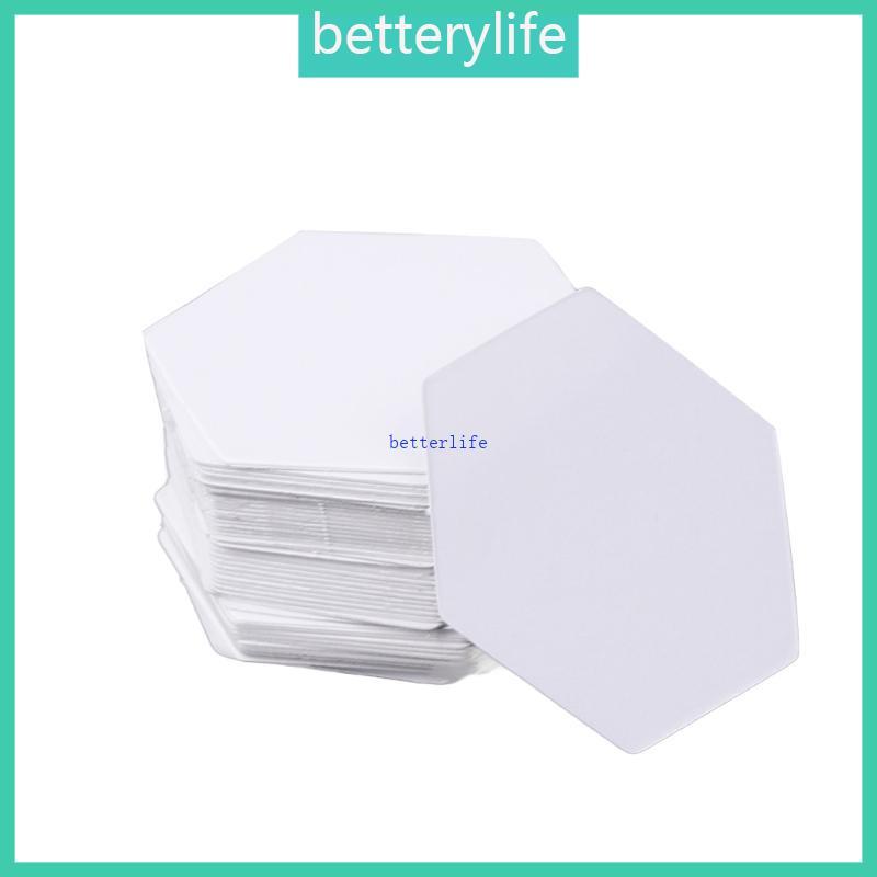 แม่แบบหกเหลี่ยม BTF ชุดอุปกรณ์แม่แบบควิลท์กระดาษ 100 ชิ้น