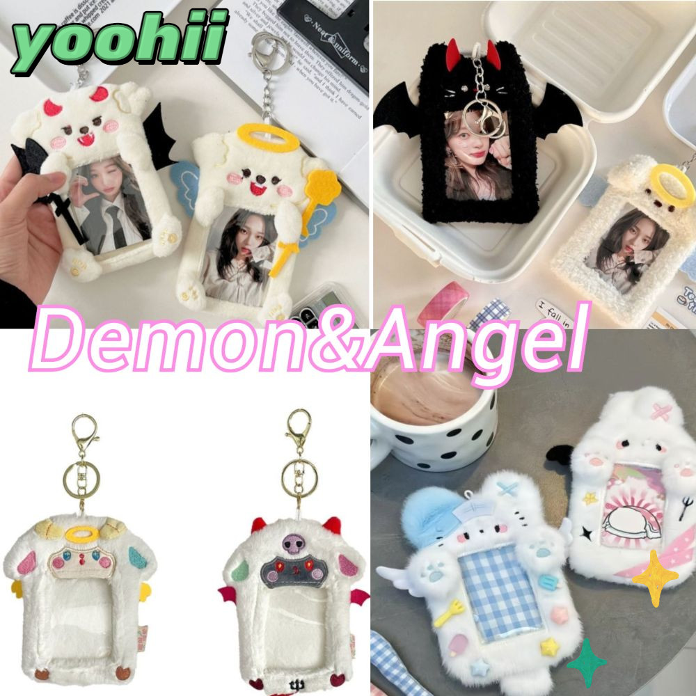 YOOHII Plush Card Holder ดีไซน์การ์ตูนแมว/กระต่าย พกพาสะดวกสำหรับK-pop Photo Cardsและบัตรต่างๆ