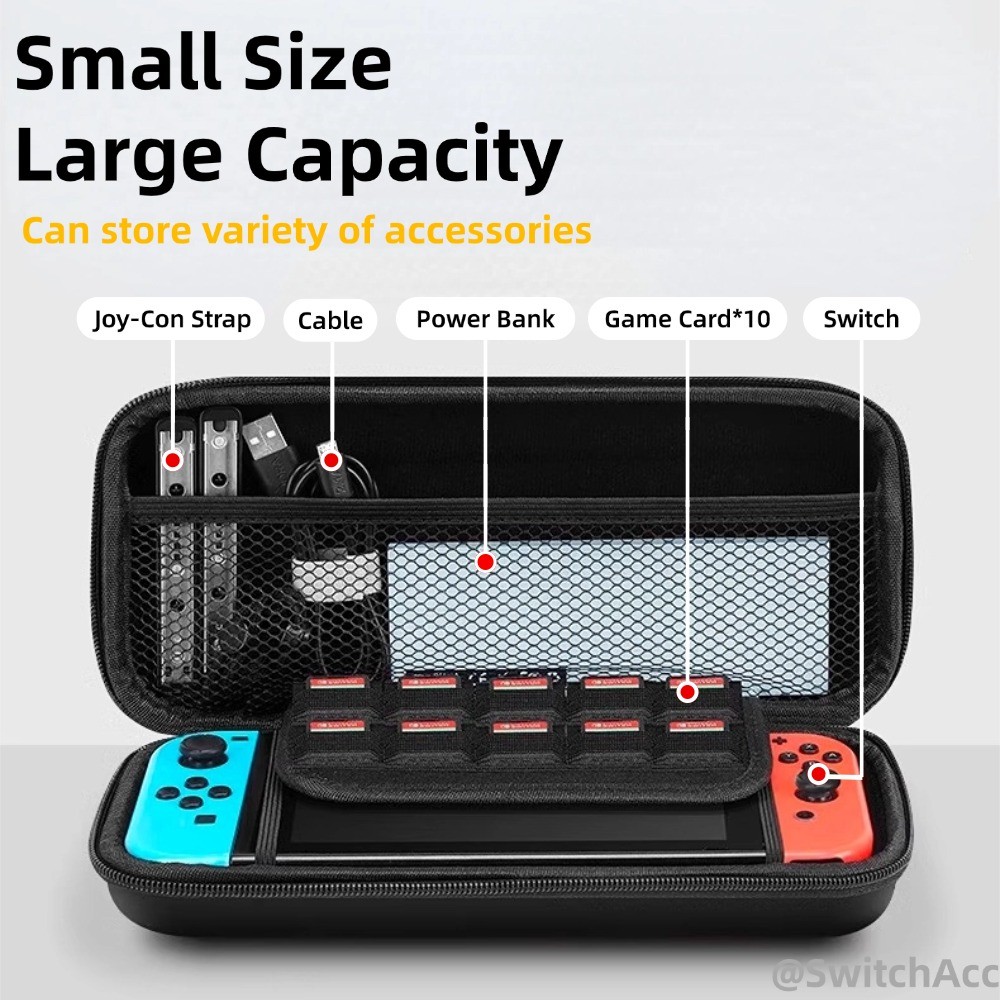 กระเป๋าเก็บสวิตช์สําหรับ นินเทนโด สวิตช์ 2 พร้อมช่องเสียบการ์ดเกมดีไซน์พกพาธีม - รูปที่ 4