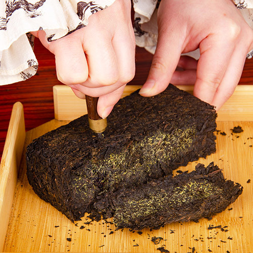 安化黑茶金花组茶 南安化黑茶养生茶2新款天手套装新品50035Anhua ชาดําดอกไม้สีทอง Fuzhuan อิฐชาหูหนาน Anhua ชาดํา20251107