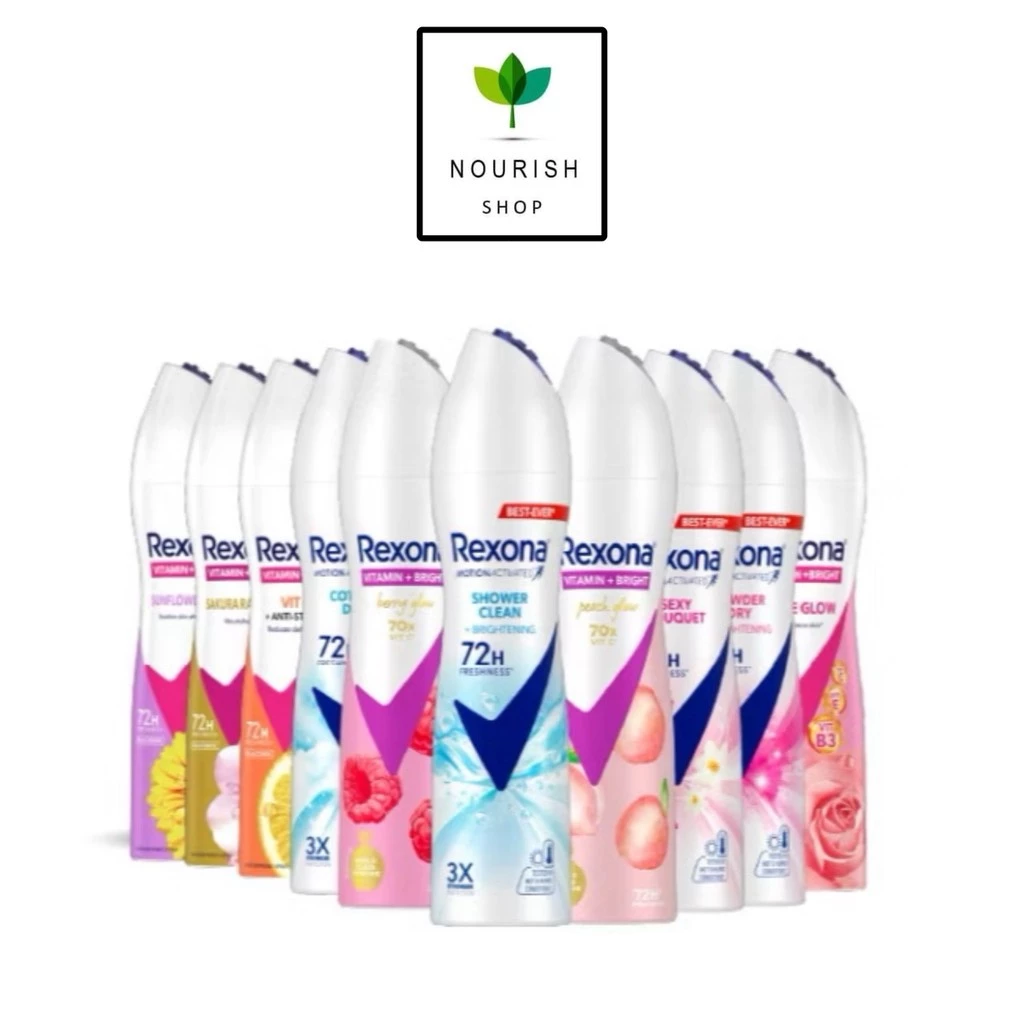 Rexona เรโซน่า สเปรย์ลดเหงื่อ 135ml พร้อมระงับกลิ่นกาย