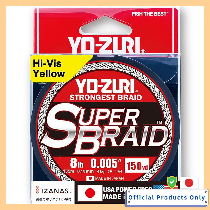 YO-ZURI PE Line Super Braid 600YDS 50Lbs