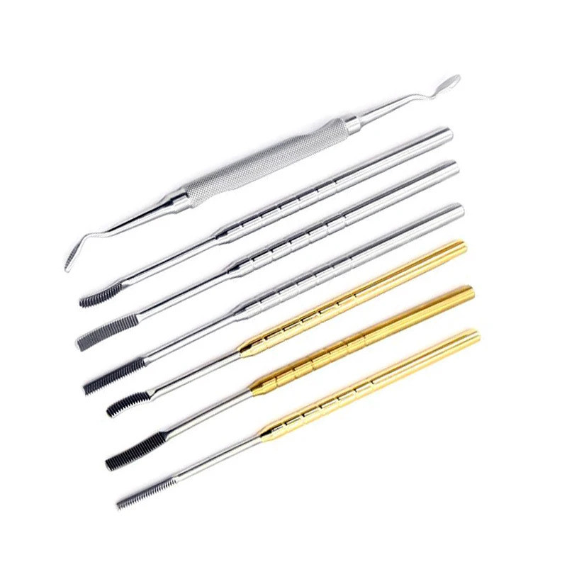 Stainless steel nasal bone file straight and outer arc rubbing bone file 1pcs