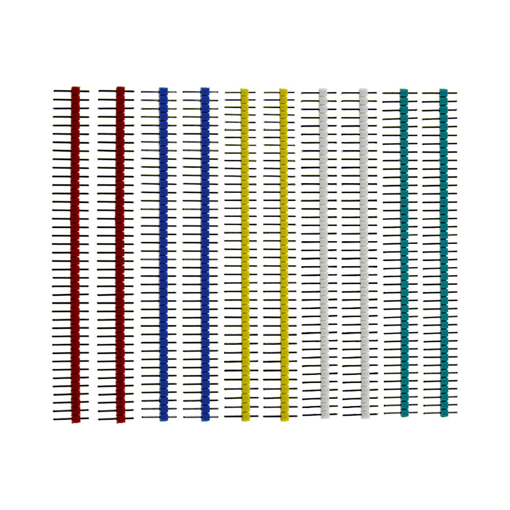 10pcs 40 Pin 1x40 เดี่ยวแถวชายและหญิง 2.54 Breakable Pin Header PCB JST Connector Strip สําหรับ arduino DIY ชุด