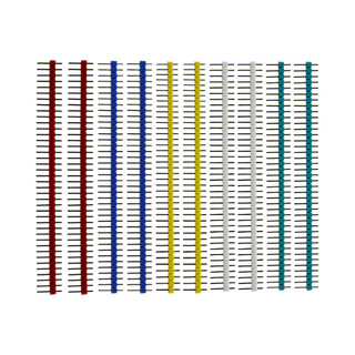 10pcs 40 Pin 1x40 เดี่ยวแถวชายและหญิง 2.54 Breakable Pin Header PCB JST Connector Strip สําหรับ arduino DIY ชุด