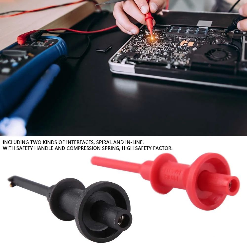 มัลติมิเตอร์ Test Clamp Multimeters Test Leads 1 คู่ Ut C01 มัลติมิเตอร์หลอดทดลอง Extension Hook Pro