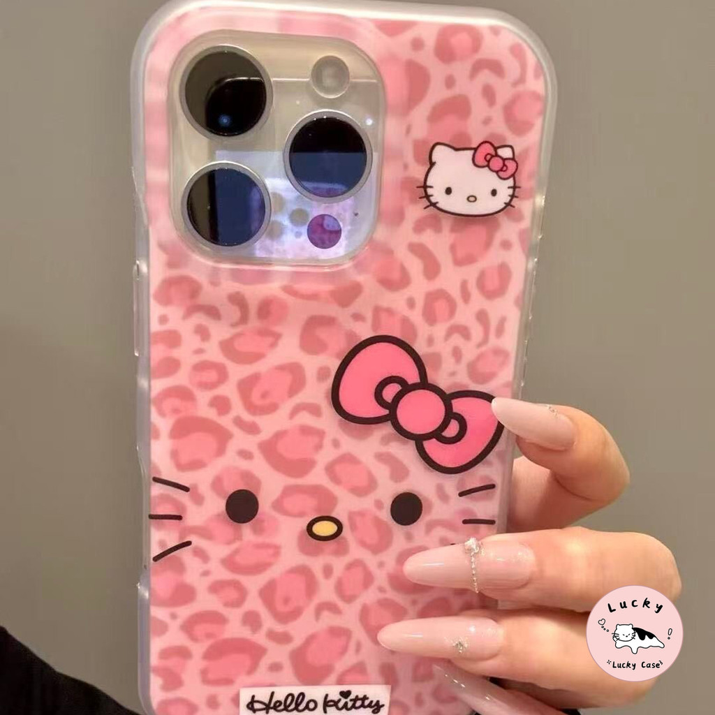 เคสไอโฟน11 การ์ตูนเสือดาวพิมพ์ลูกแมวโบว์ผูกนุ่มสำหรับ iPhone 13 15 16 17 11 12 Pro Max 11 13 16 12 17 15 Pro 15 16 Plus