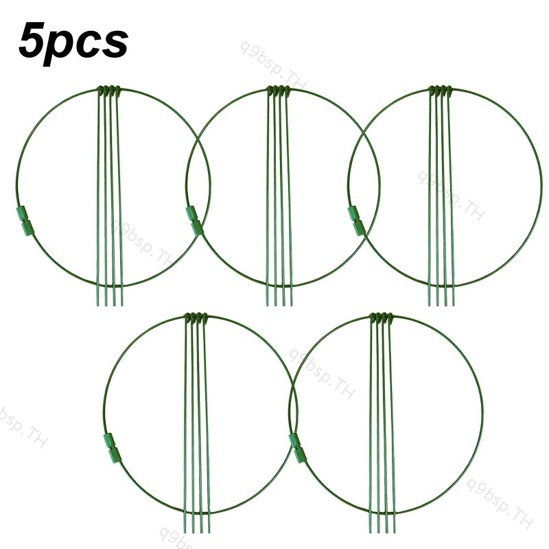 30 ซม.รอบโลหะสวนดอกไม้พืชขาตั้งสนับสนุน Stake ผู้ถือปีนเขา Orchard Fixing Rod การทําสวนเครื่องมือบอน