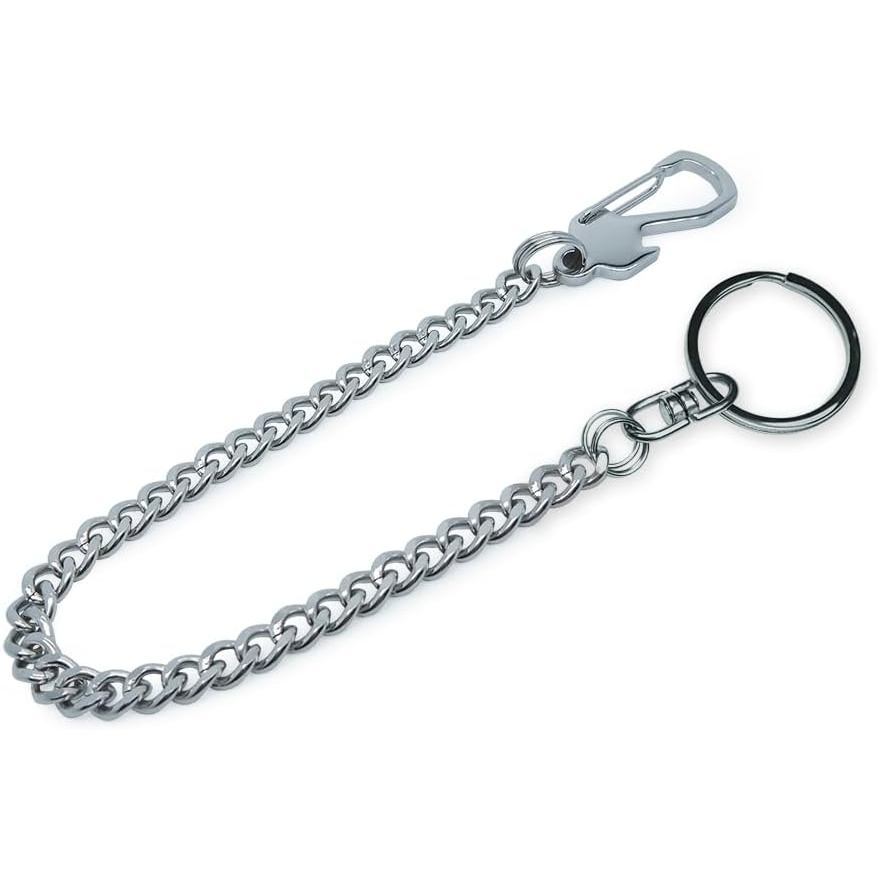 กระเป๋าสตางค์สแตนเลส Heavy Duty Key CHAIN สําหรับ Biker Trucker รถจักรยานยนต์กางเกง Jean