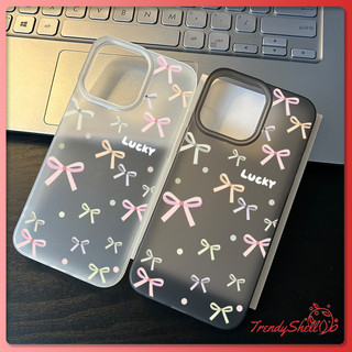 เคสโทรศัพท์การ์ตูน Matte น้ำแข็ง บว์การ์ตูนสีสันสดใส ฝาครอบโทรศัพท์นุ่ม สำหรับ IP15 14 13 12 11 Pro Max X Xr XsMax 8Plus