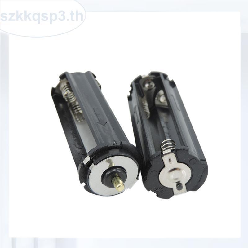 แบตเตอรี่สําหรับ 3 x 1.5V AAA แบตเตอรี่สําหรับไฟฉายไฟฉาย 3 x AAA กล่องแบตเตอรี่คอนเทนเนอร์สีดํา THK3
