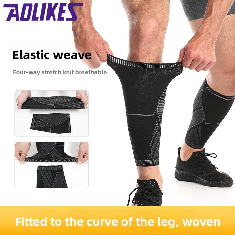 Sports Running Basketball Football Binding Calf Guard Cycling Football Pressure Leg Sleeve
