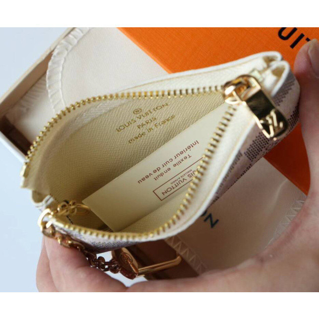 [กล่องของขวัญ] แฟชั่น Lv zipper ถุงใส่เหรียญ หนังคุณภาพสูง แพ็คการ์ด คุณผู้หญิงกระเป๋าในมือ - รูปที่ 4