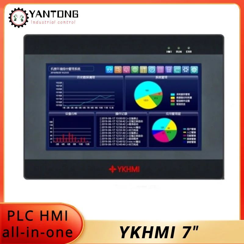 Ykhmi 7"plc Hmi All-in-one Integrated Built-in Analog Signal Input and Output เข้ากันได้กับ Mitsubis