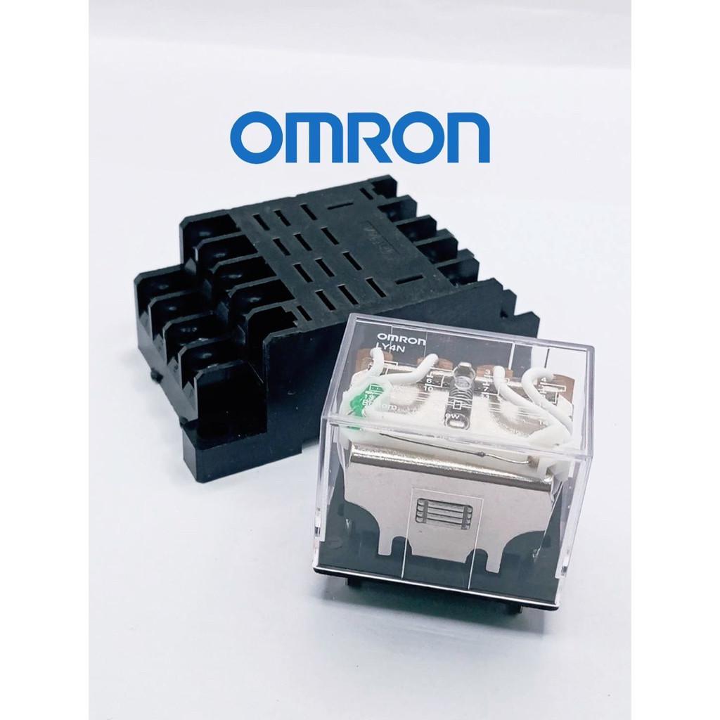 LY4 LY4N มีไฟ RELAY 12VDC , 12VAC, 24VDC,48vdc,24VAC,110v, 220VAC มีซ็อกเก็ตขายSocket Newแท้