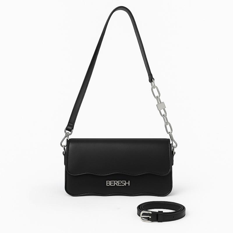 BERESH กระเป๋าสะพายข้าง รุ่นโค้งลอนสุดมินิมอล ดีไซน์เรียบหรู วัสดุคุณภาพสูง พร้อมสายสะพายปรับได้