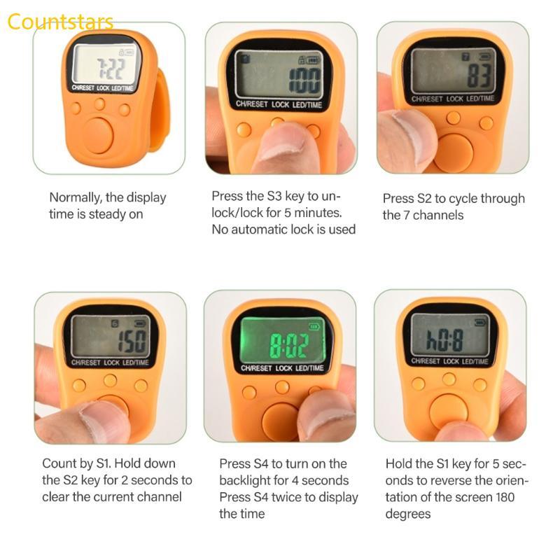 COU Hand Tally Counter Count Clickers หลายสีมือถือ Counter Clickers สําหรับเล่นกีฬาเย็บกิจกรรมการฝึก