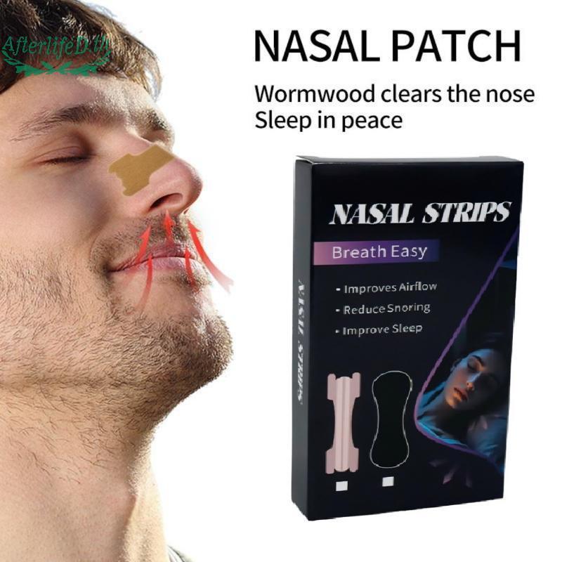 AF 30 ชิ้นจมูกแถบสําหรับนอนกรน Nasal Patch Correction การขยายทางกายภาพ Breathable Better Sleep Anti-