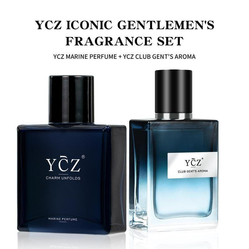 YCZ Classic Fragrance Ensemble - ชุดน้ําหอมของ Iconic Gentlemen พร้อมน้ําหอมทางทะเล & Club Gents Aro