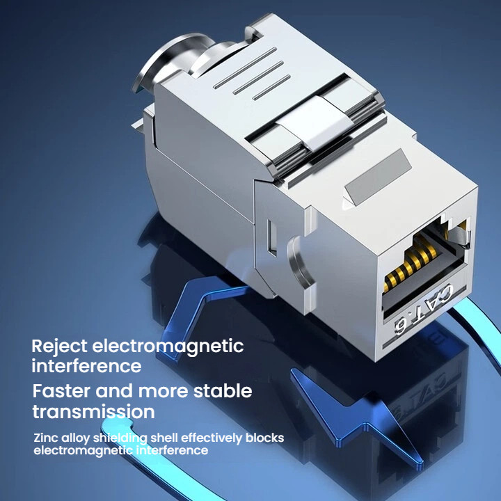 RJ45 CAT6/CAT6A 2-Pack สังกะสีอัลลอยด์ Shielded/Unshielded UTP/FTP เครื่องมือฟรี Quick ติดตั้ง Ether