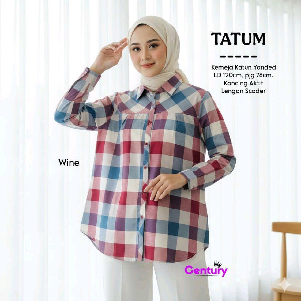 KEMEJA Tatum เสื้อเชิ้ตโอเวอร์ไซส์จัมโบ้กระดุมเต็ม