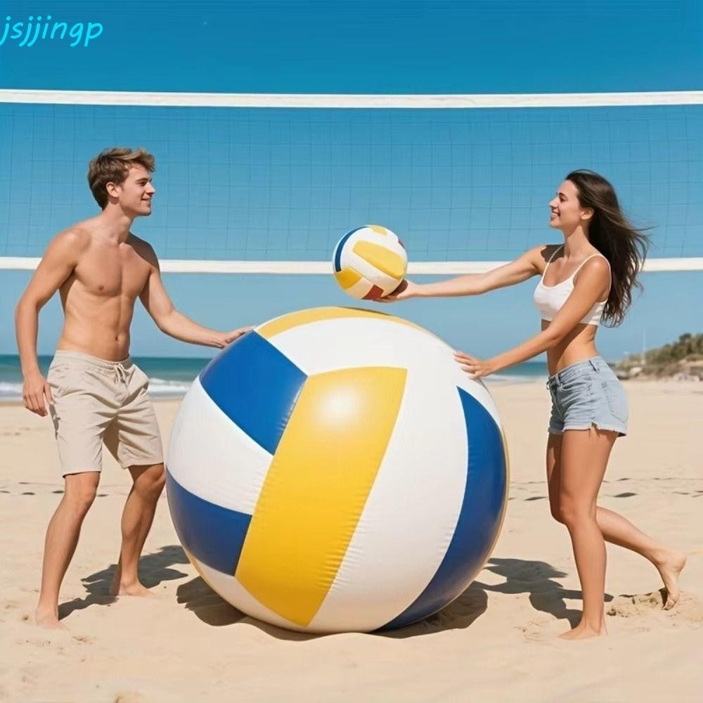 Jsjjingp Inflatable Beach Volleyball Giant Large Size Interactive Beach Volleyball Props Sports Ball