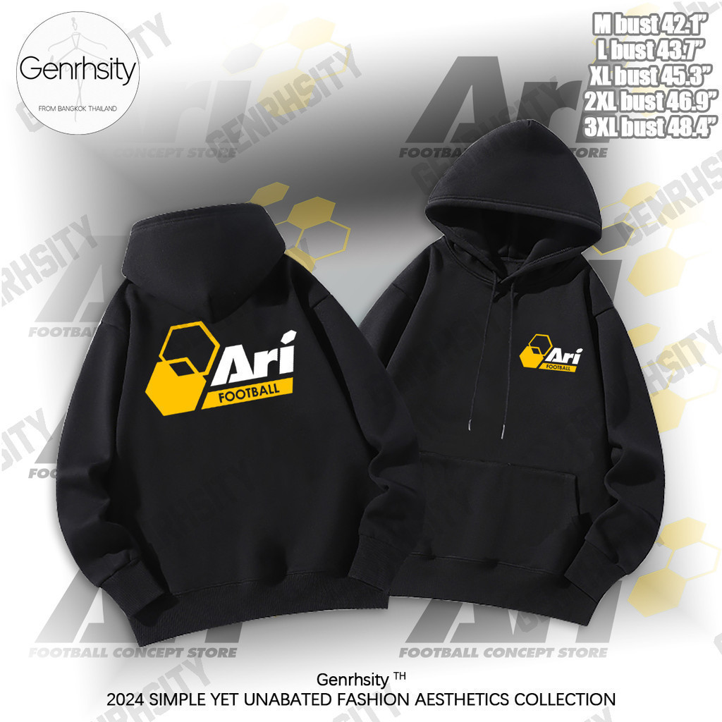 2025  เสื้อฮู้ด Ari Football Jersey ฮู้ดแขนยาว Cotton Fashion ฮู้ด Graphic Ari Hoodie Y2k TSize S-5X