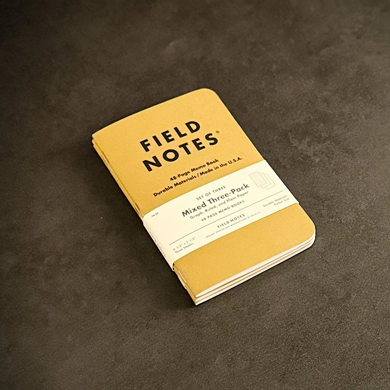 Field Notes สมุดโน้ตพกพา Field Notes สมุดจด EDC พกพาง่าย ผลิตจาก USA กระดาษคุณภาพ Dot/Grid/Rule ปกทน