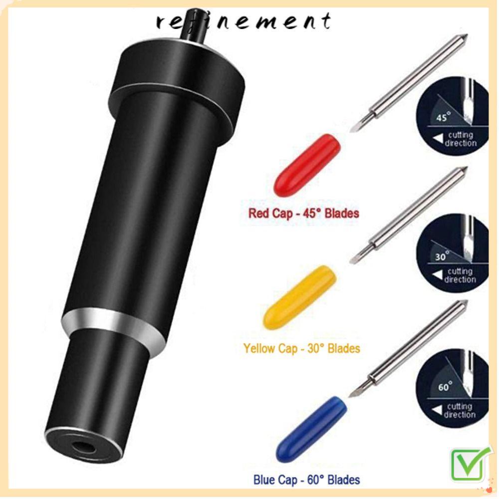 REFINEMENT ใบมีดตัดลึก, เปลี่ยนใบมีดพล็อตเตอร์ 30 45 60 องศา, โลหะใบมีดเรียบสําหรับ Cricut Explore 3
