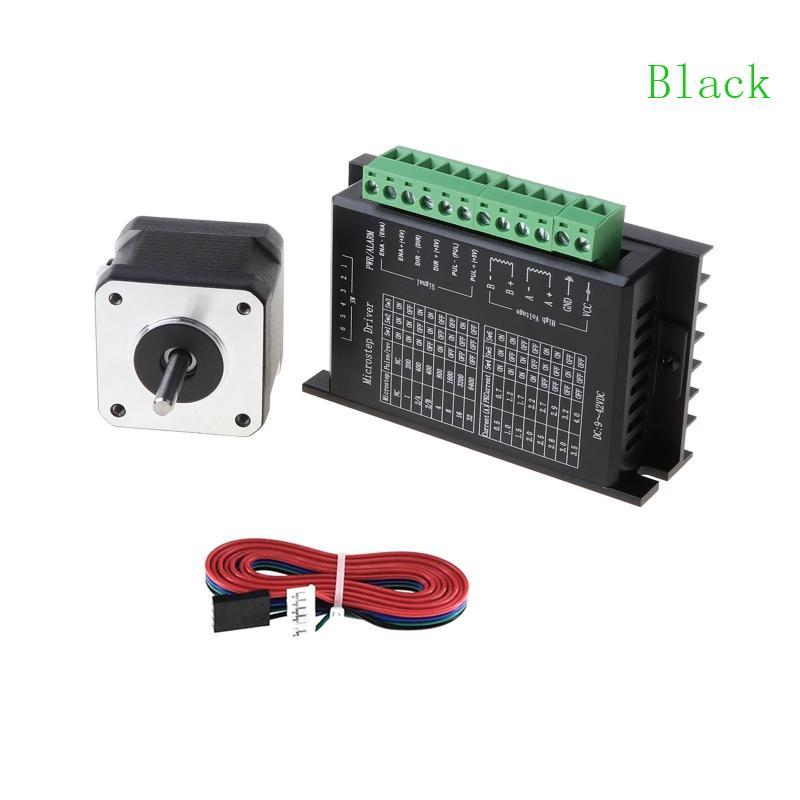 สีดํา Nema17 Stepper Motor 42 มอเตอร์ 1 5A 17HS4401S พร้อมชุดไดรฟ์ Stepper Motor