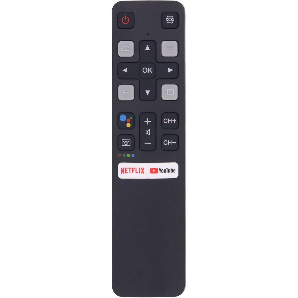 TCL TV รีโมทคอนโทรลเปลี่ยน RC802V FNR1 สําหรับ TCL Android Remote 4K สมาร์ททีวี 50S434 55S434 75S434
