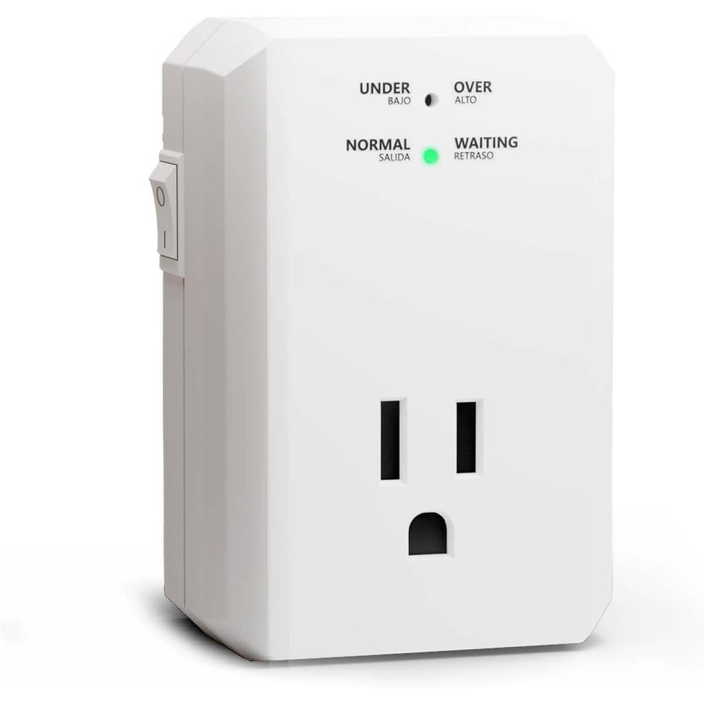 BSEED Single Outlet Surge Protector, Small Surge Protector Wall Tap พร้อมไฟแสดงสถานะการป้องกันพื้นดิ