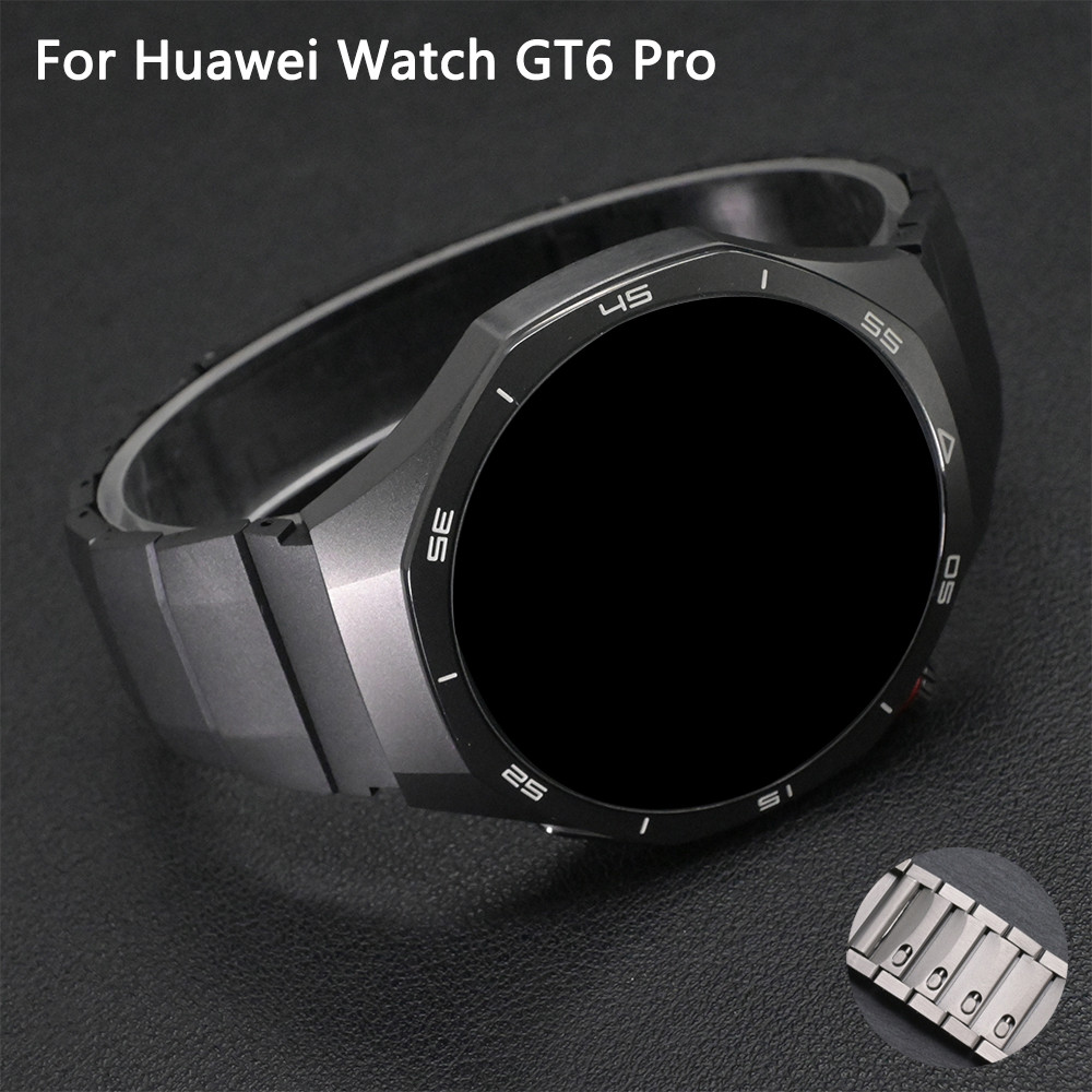 สายสแตนเลสสําหรับนาฬิกา Huawei GT6/5 Pro 46 มม.สร้อยข้อมือแบบปลดเร็วสําหรับ 22 มม.สายนาฬิกาหรูหรา