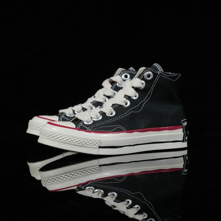 Chuck 70 Sketch High-Top Casual รองเท้าผ้าใบสีดํา