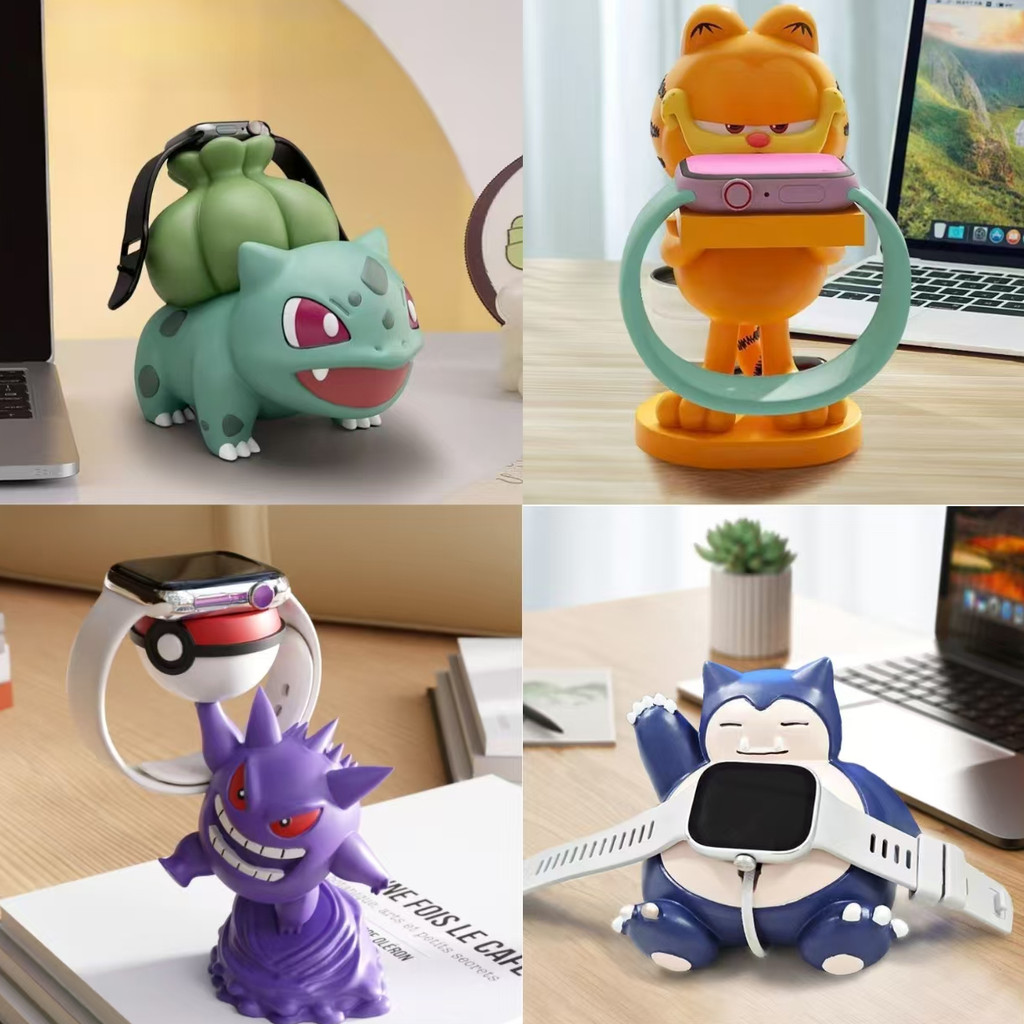[คลังสินค้าพร้อม] ขาตั้งนาฬิกา Pokémon Gengar แบบพกพาShock-resistant High-value Officeแท่นชาร์จเดสก์ท็อปตกแต่งเพื่อน