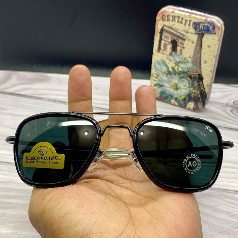 แว่นผู้ชาย แว่นเลนส์แก้ว แว่นกันแดด ao