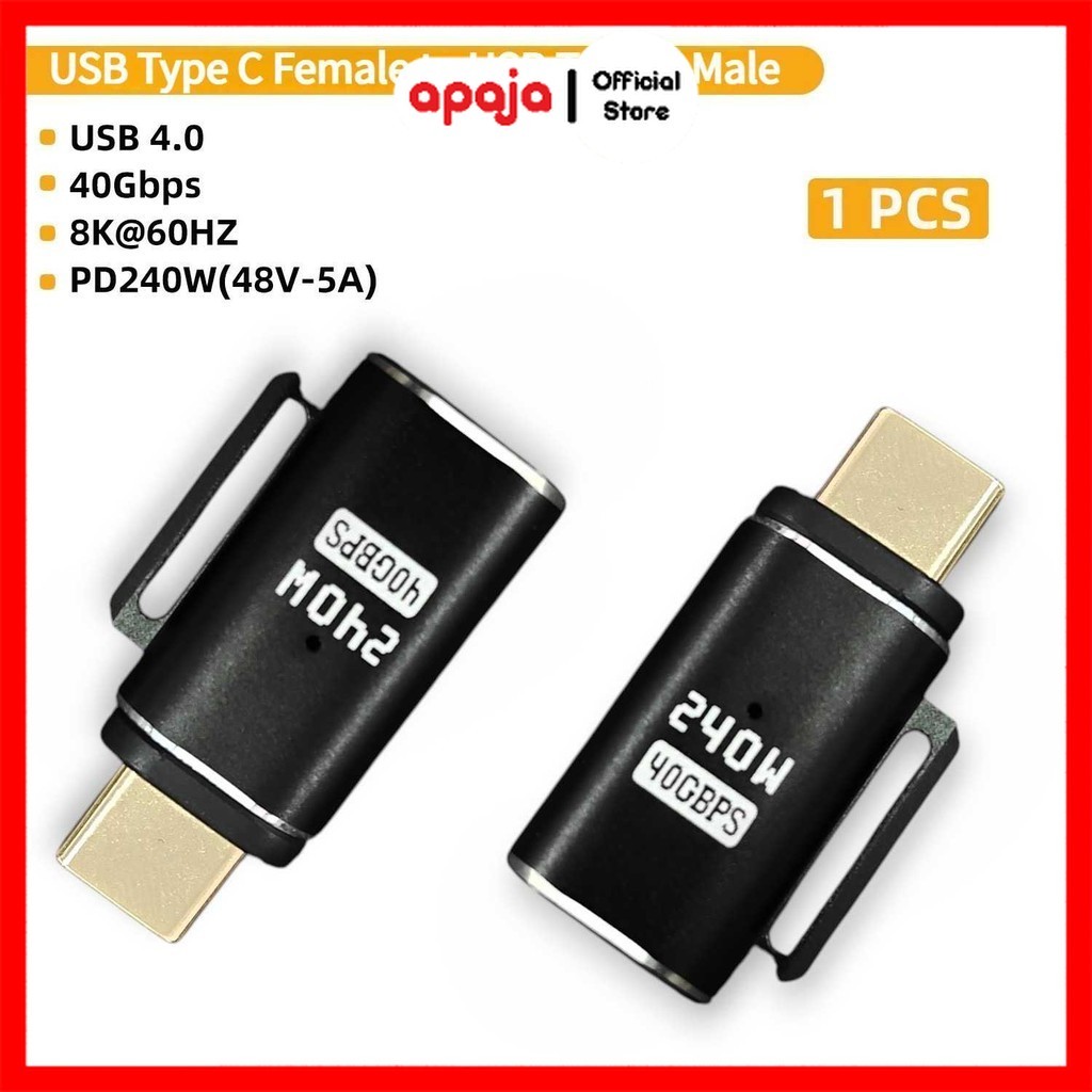 Apaja OTG USB Type C 4.0 N52 อะแดปเตอร์แม่เหล็ก 8K 60Hz 40Gbps 240W - A1F35