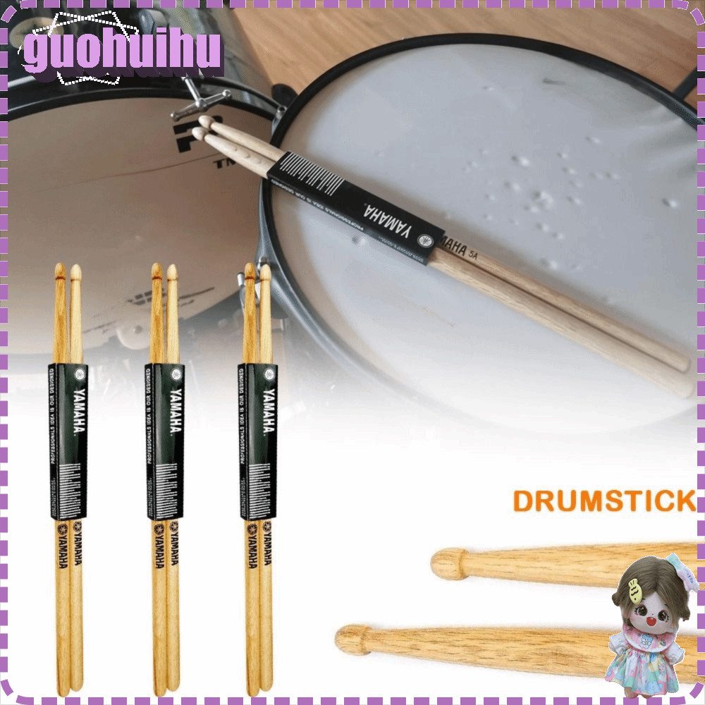 GUOHUIHU 2 ชิ้น Drumstick, ไม้เคล็ดลับค้อนกลอง Sticks, Oaks Drumsticks น้ําหนักเบา 5A/7A Maple ไม้กล