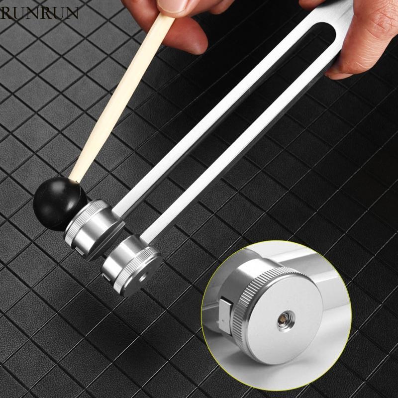 RUN Aluminium medcine Tuning Fork 128Hz ระบบประสาท Test Tuning Fork 2 สี