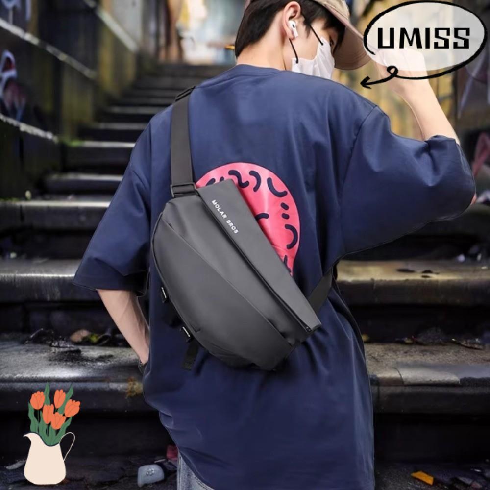 UMISTYDREAM กระเป๋าคาดหน้าอกผู้ชาย Cross-body กระเป๋าสะพายข้างลําลอง