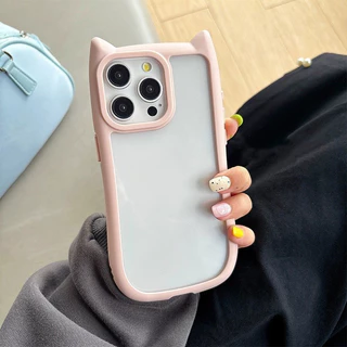 🌸INS🌸 3D Case เคส iPhone 11 เคสไอโฟน 15 13 14 12 16 17 Pro Max XR X XS Max เคสน่ารักตลกสีลูกกวาดกันกระแทกฝาหลัง
