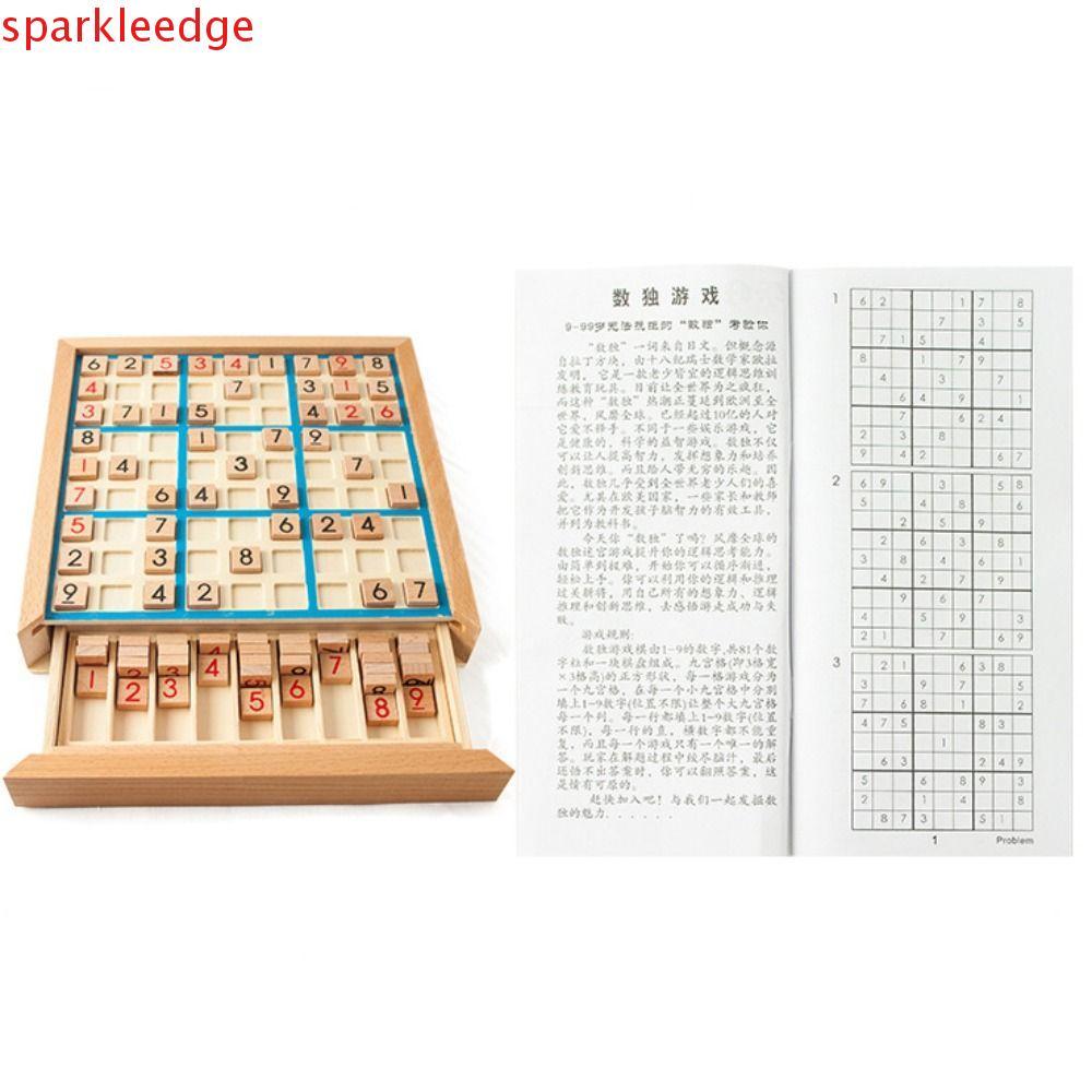 SPARKLEEDGE Sudoku Crosswords ของเล่น, Sudoku การศึกษาหมากรุก Sudoku, ตารางเกม Montessori หลักหมายเล