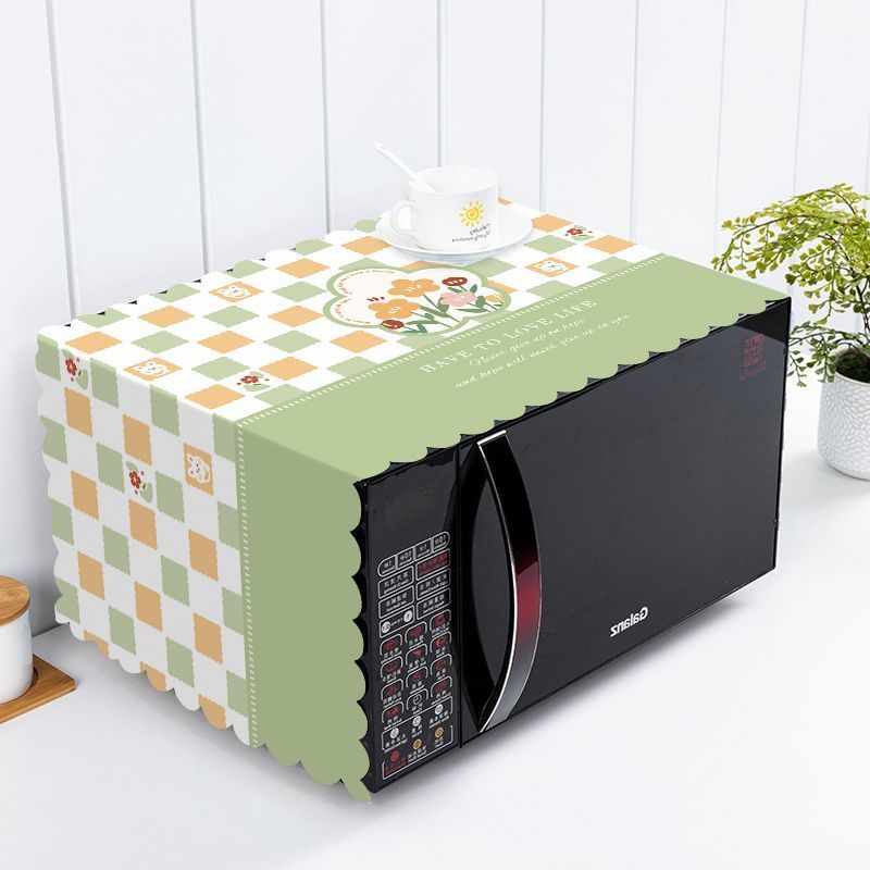 COD ผ้าคลุมไมโครเวฟ 35*100CM รูปการ์ตูน กันฝุ่น ป้องกันน้ำมัน ใช้ได้ก้กเครื่องซักผ้าและตู้เย็น - รูปที่ 2