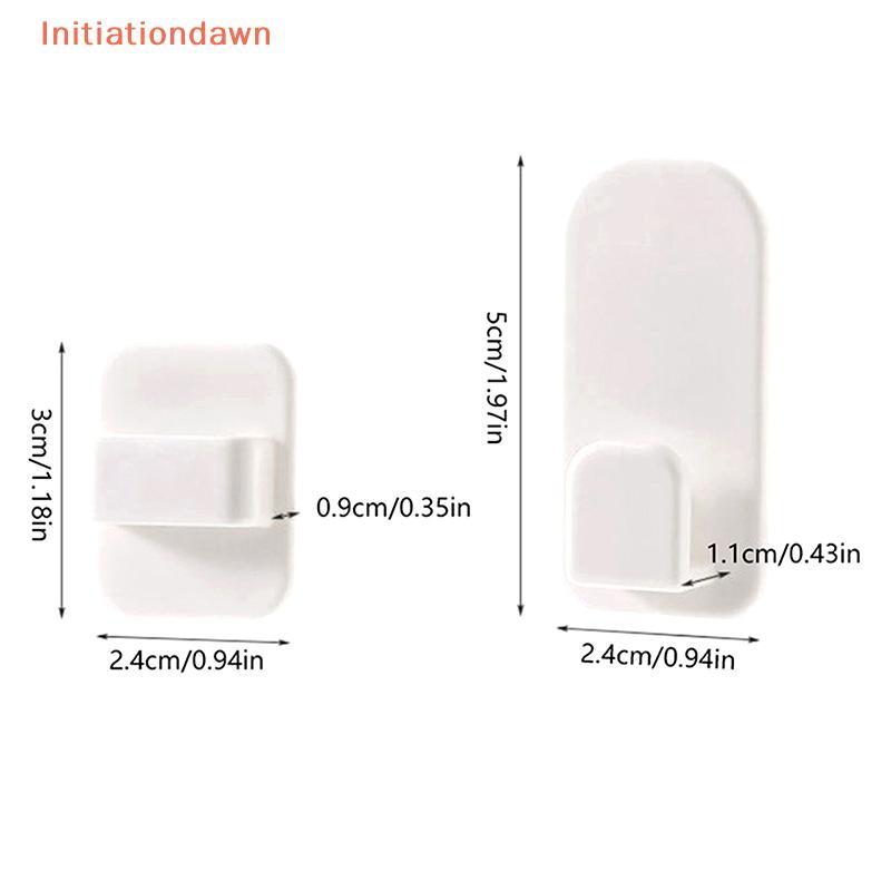 [เริ่มต้นรุ่งอรุณ] 2คู่ตะขอชุดสําหรับเครื่องปรับอากาศทีวีการควบคุมระยะไกลที่แข็งแกร่งแขวนพลาสติกที่สําคัญผนังแร็คผู้ถือบ้านองค์กร - รูปที่ 4