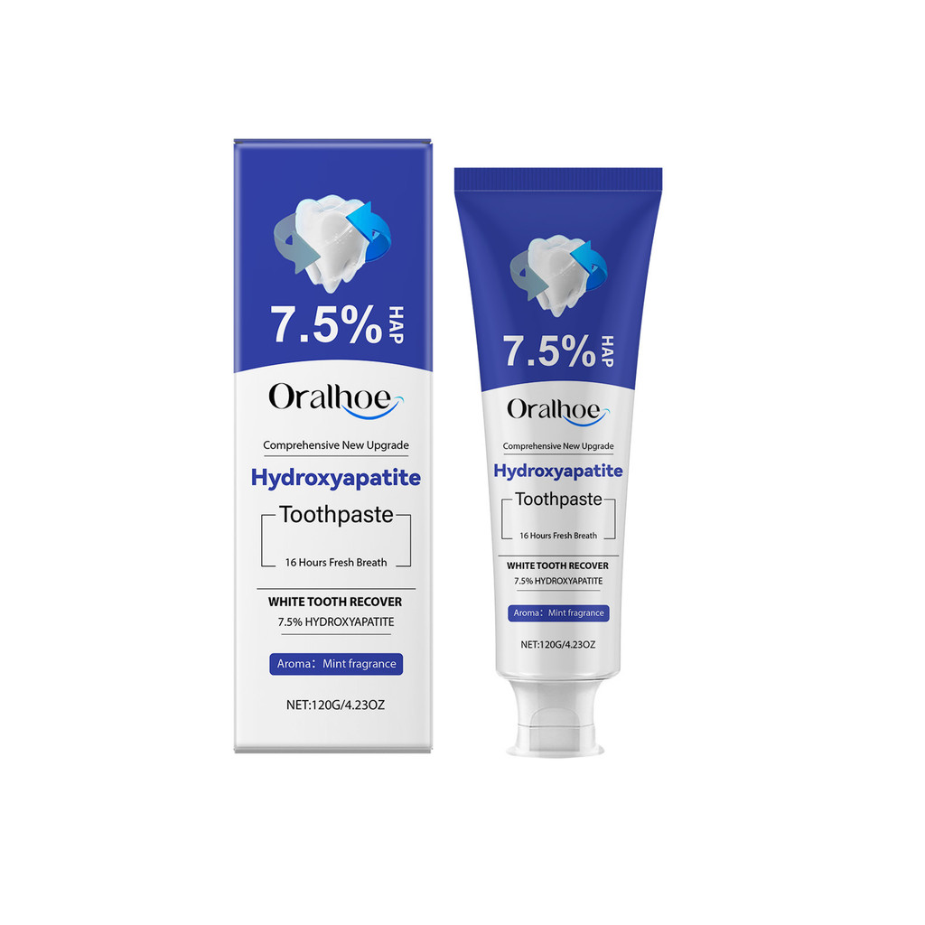 ขายร้อน#ORALHOE牙齿亮泽护理牙膏 Gentle Gum Care Clean Tartar Tartar Fresh Breath Clean ยาสีฟันกลางวัน