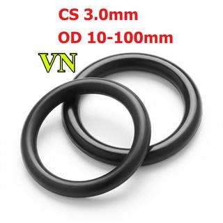[MHJ-VN] โอริง/แหวนยางซีลสีดํา cs3.0mm * OD10-100mm