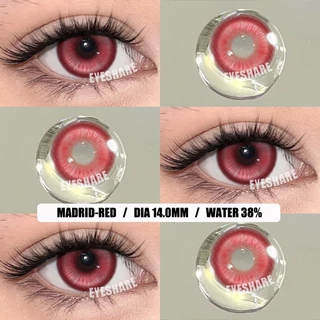 Eyeshare คอนแทคเลนส์ MADRID ซีรีย์คอสเพลย์ สีแดง/ม่วง/สีฟ้า/สีเขียว/สีเหลือง คอนแทคเลนส์ 2 ชิ้น ใช้ได้หนึ่งปี