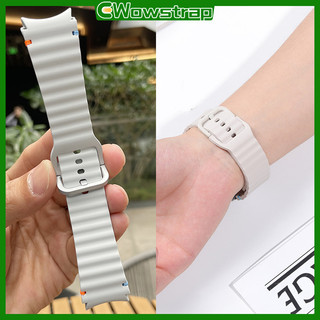 ไม่มีช่องว่าง 20 มม. สายรัดซิลิโคน for Samsung Galaxy Watch FE 7 6 5 4 44 40มม. 4 6 Classic 43 47 42 46 5 Pro 45มม.