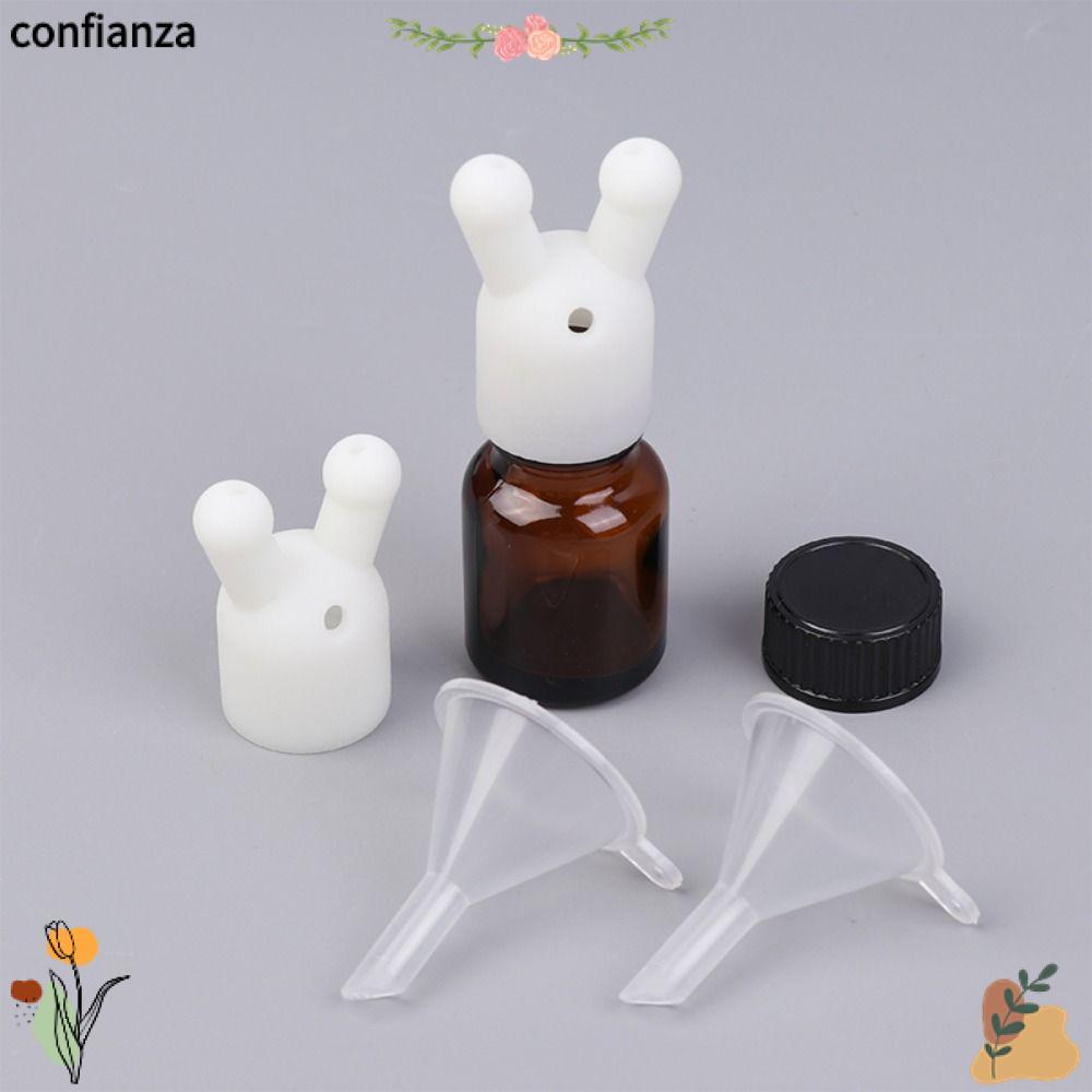Confianza Essential Oil Inhaler Cap, พลาสติก Leakproof น้ําหอม Inhaler, Mini Double Hole Dispenser ข
