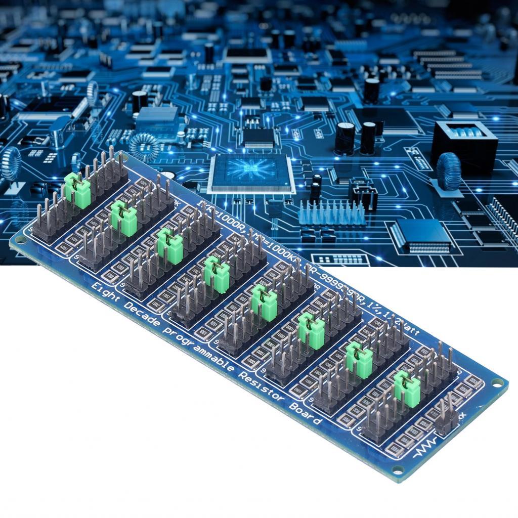 mesugar-TH Domary Programmable Resistor Board 0.1R to 9999999R Screw Terminal 8-ส่วนประกอบอิเล็กทรอน